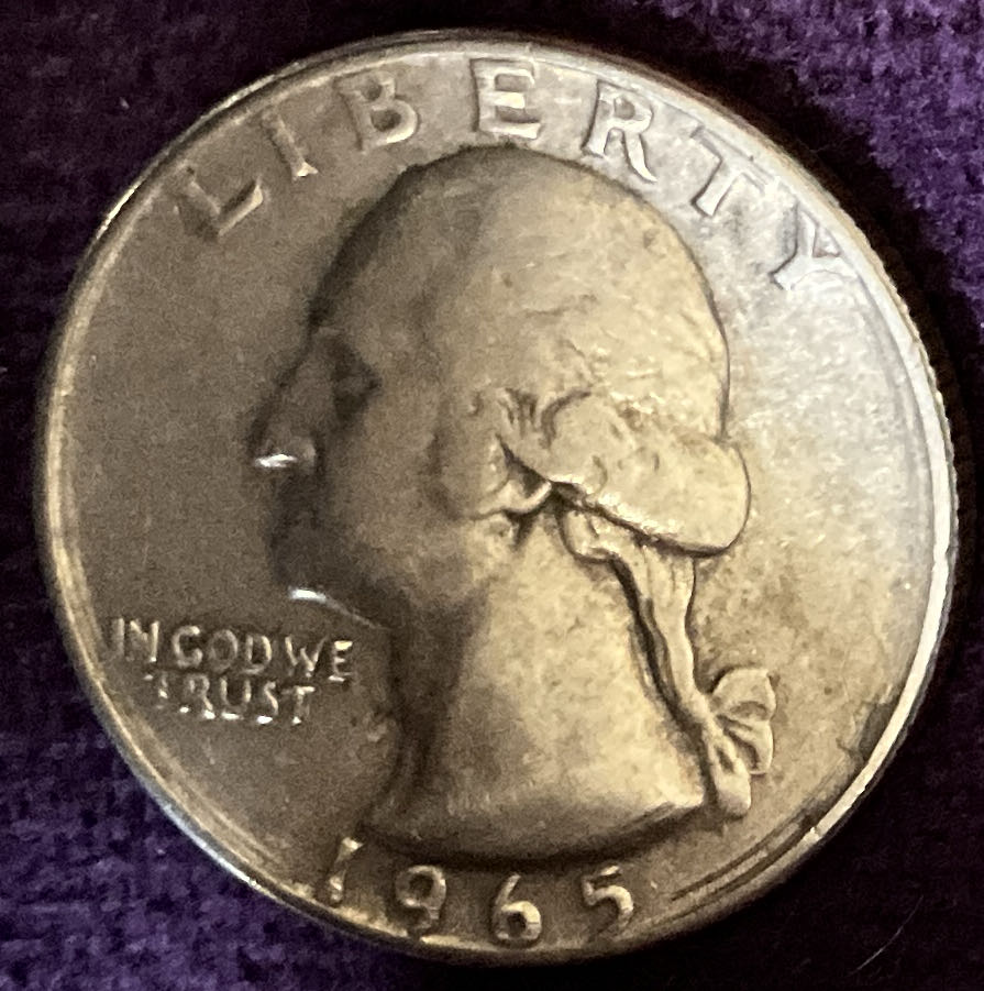 Quarter Washington 1965 46  coin collectible - Main Image 3