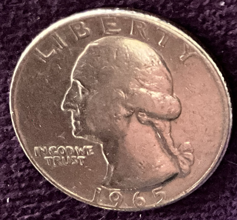 Quarter Washington 1965 48  coin collectible - Main Image 3