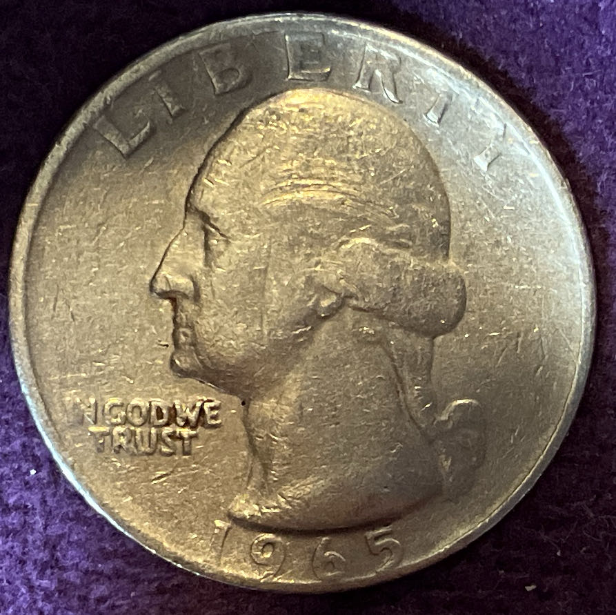 Quarter Washington 1965 59  coin collectible - Main Image 3