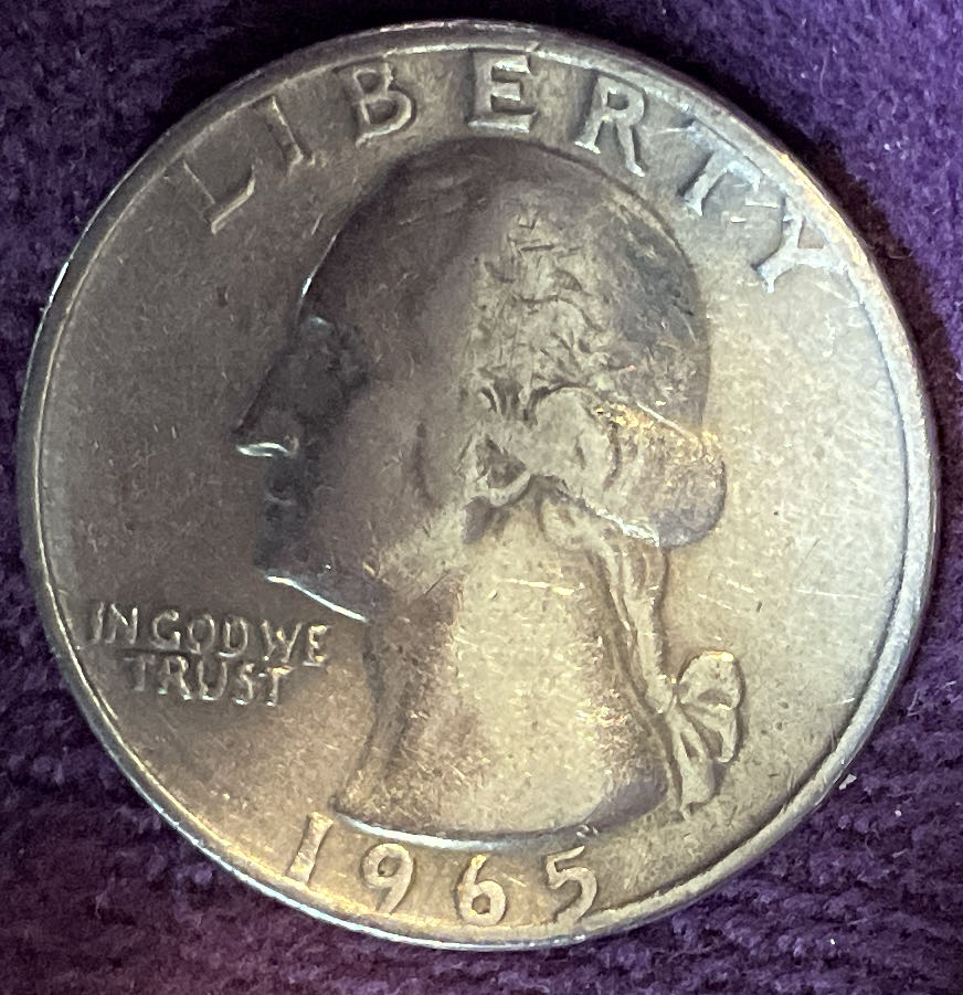 Quarter Washington 1965 61  coin collectible - Main Image 3