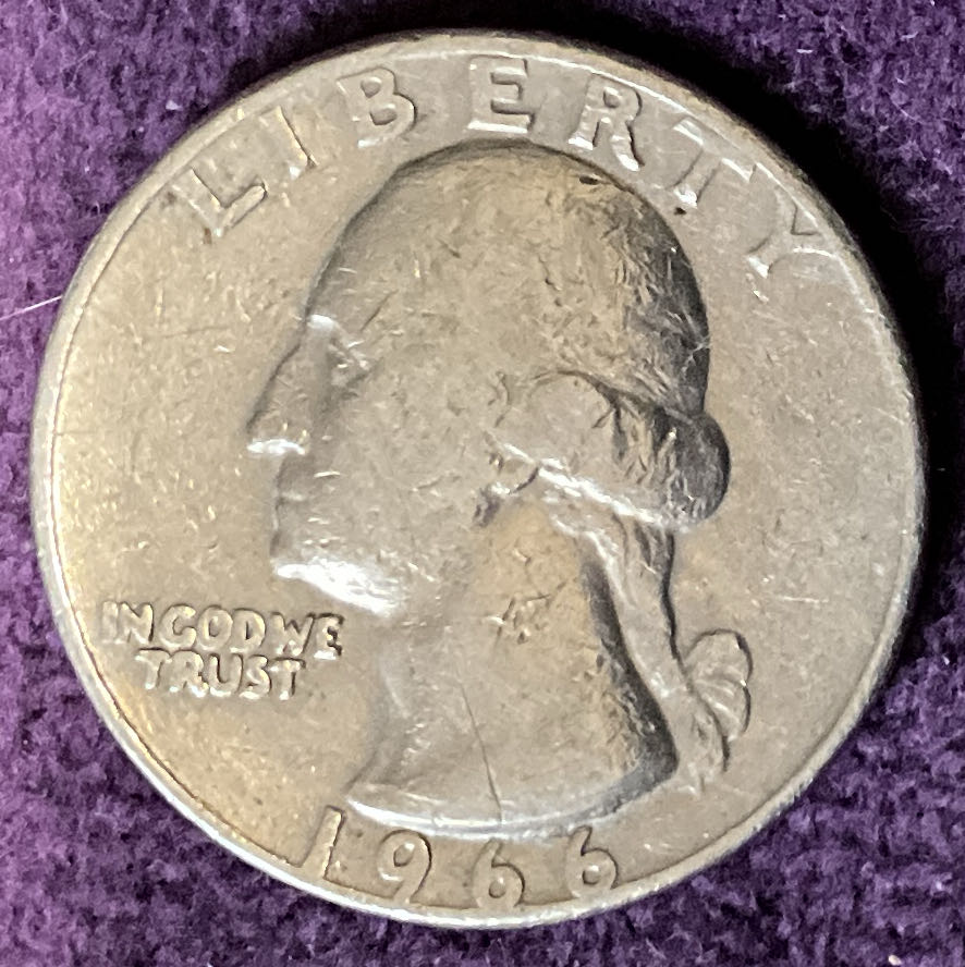 Quarter Washington 1966 3  coin collectible - Main Image 1