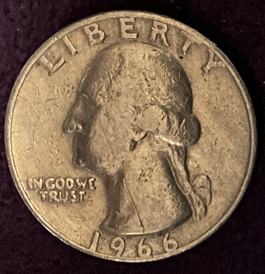 Quarter Washington 1966 3  coin collectible - Main Image 3