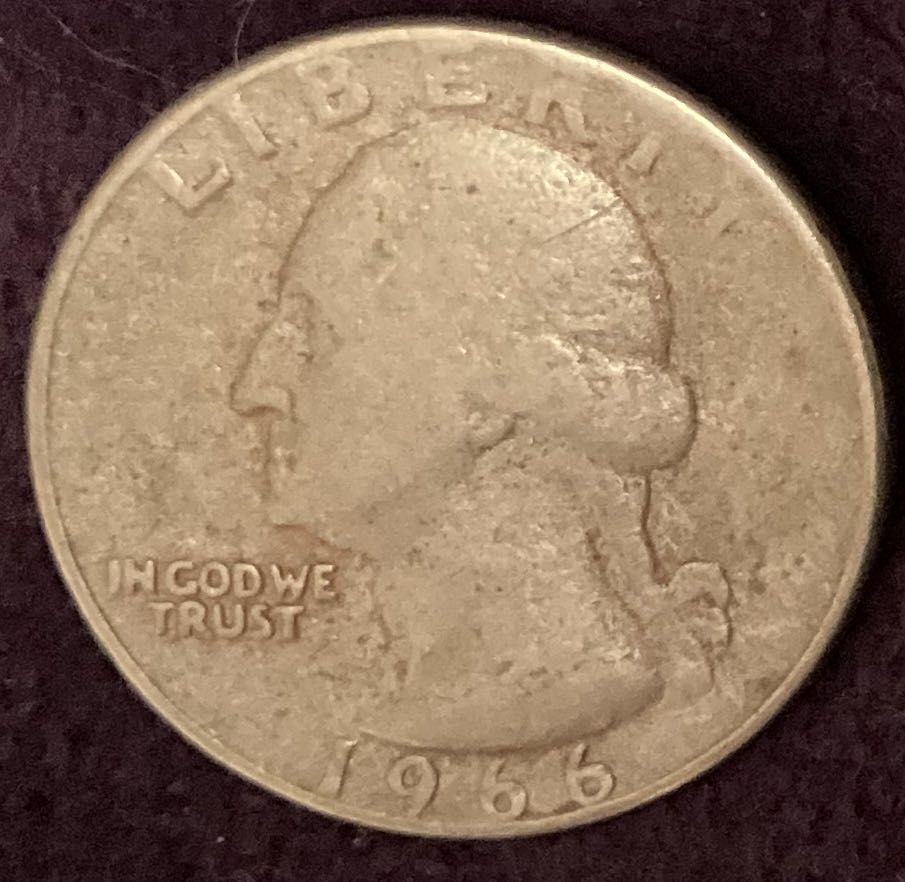 Quarter Washington 1966 5  coin collectible - Main Image 3