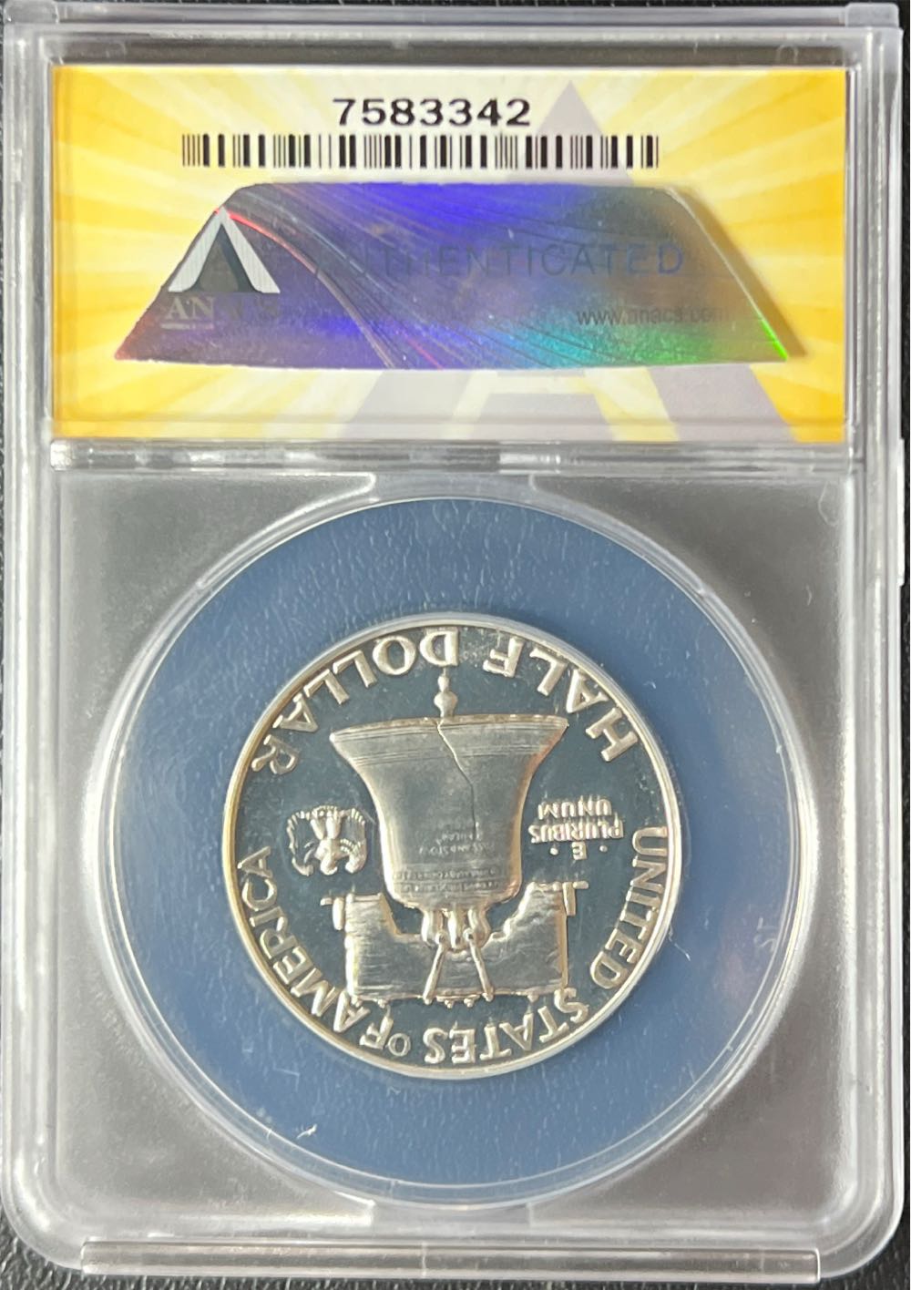 1956 Franklin Half Dollar Proof ANACS PF 65  coin collectible - Main Image 2