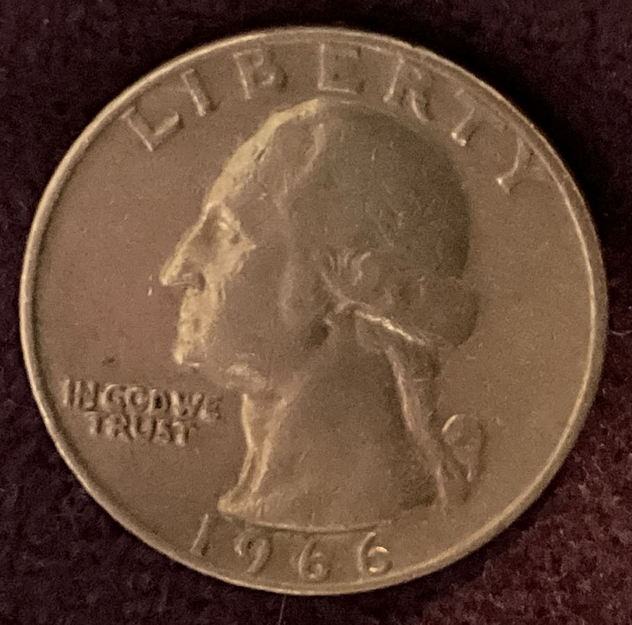 Quarter Washington 1966 6  coin collectible - Main Image 3