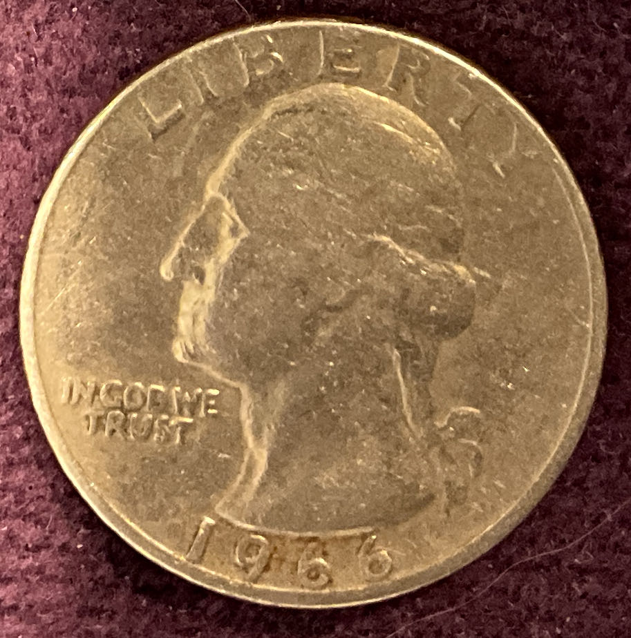 Quarter Washington 1966 8  coin collectible - Main Image 3