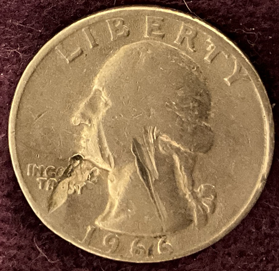 Quarter Washington 1966 11  coin collectible - Main Image 3
