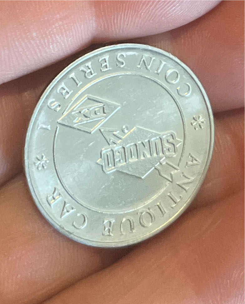 Sunoco Antique Car Series 1 Mercer Raceabout 1911 Coin  coin collectible - Main Image 2