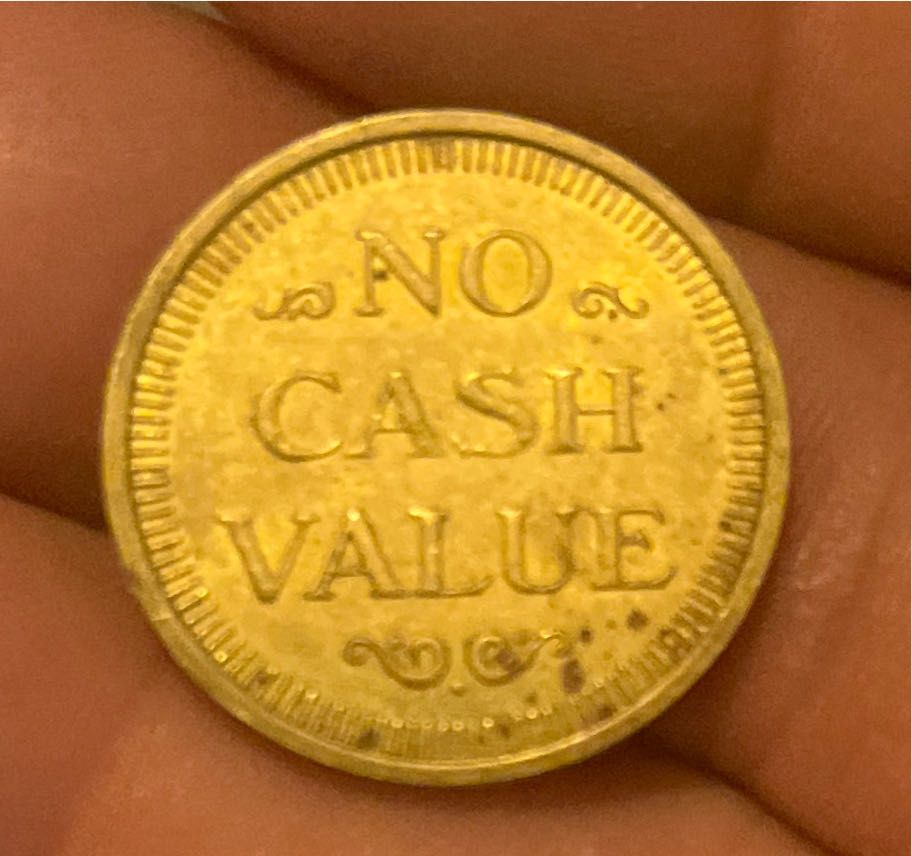 Car Wash Brass Token  coin collectible - Main Image 2
