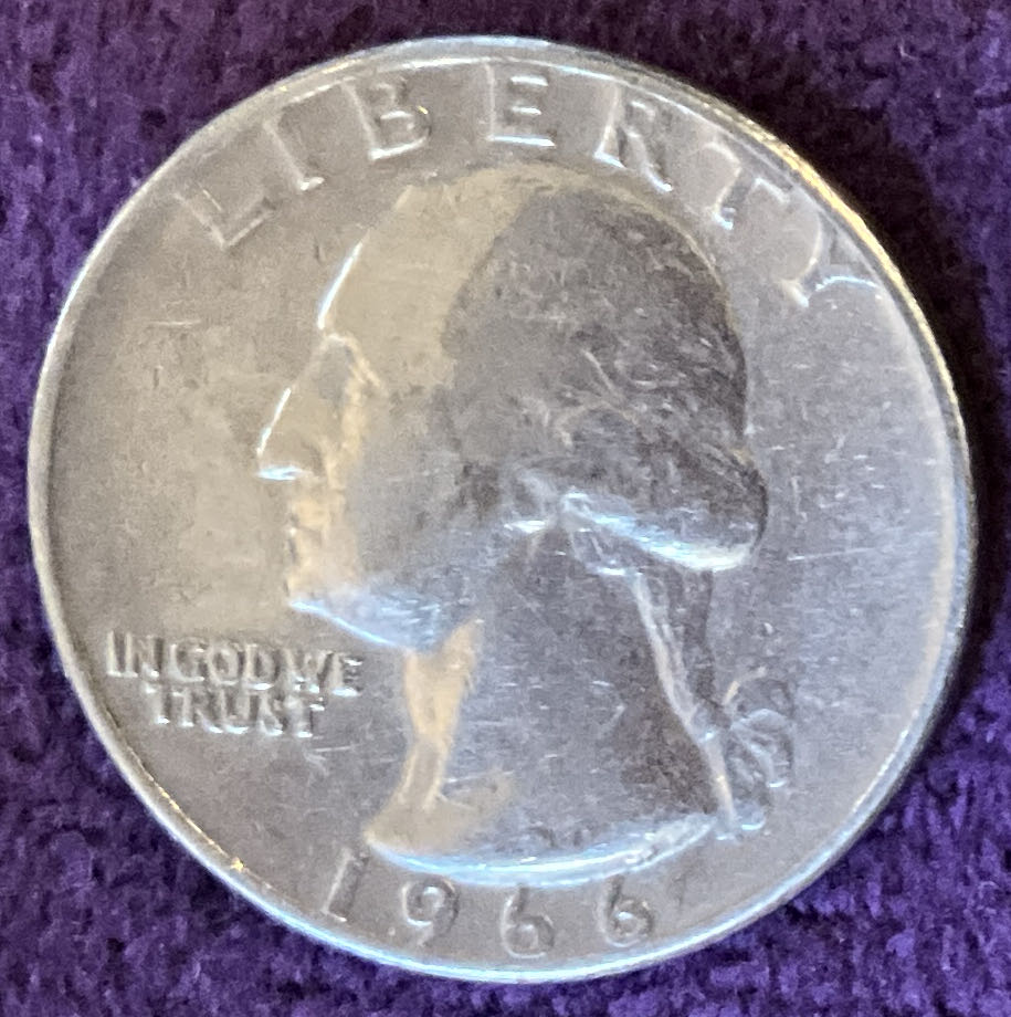 Quarter Washington 1966 16  coin collectible - Main Image 3