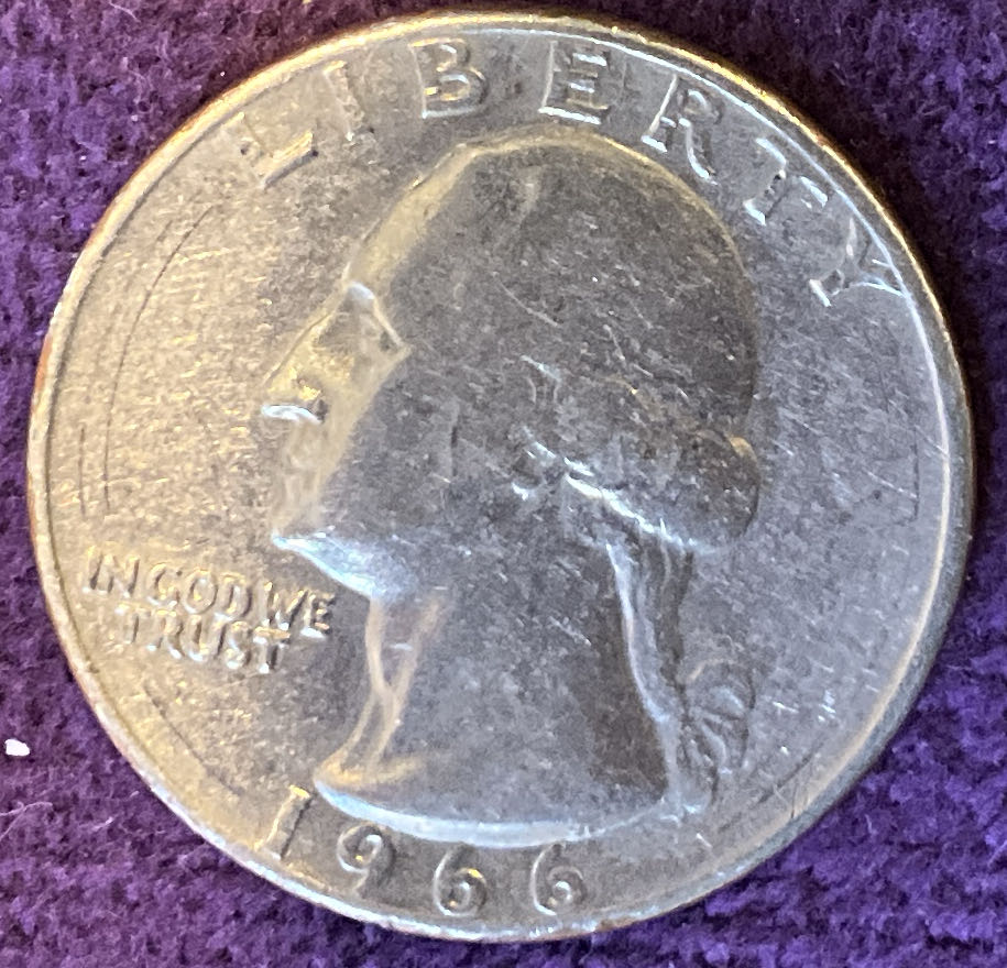 Quarter Washington 1966 17  coin collectible - Main Image 3