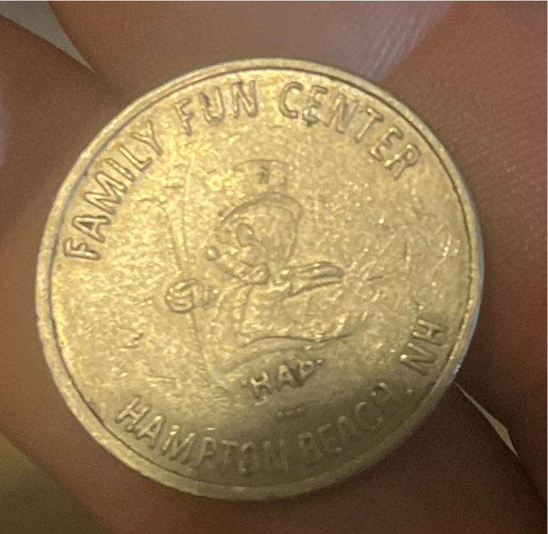 Happy Hampton Family Fun Center Token  coin collectible - Main Image 2
