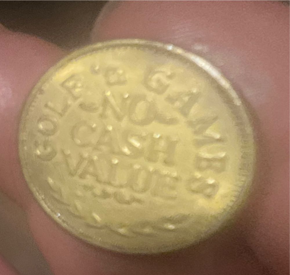 Golf ‘n Games Token  coin collectible - Main Image 2