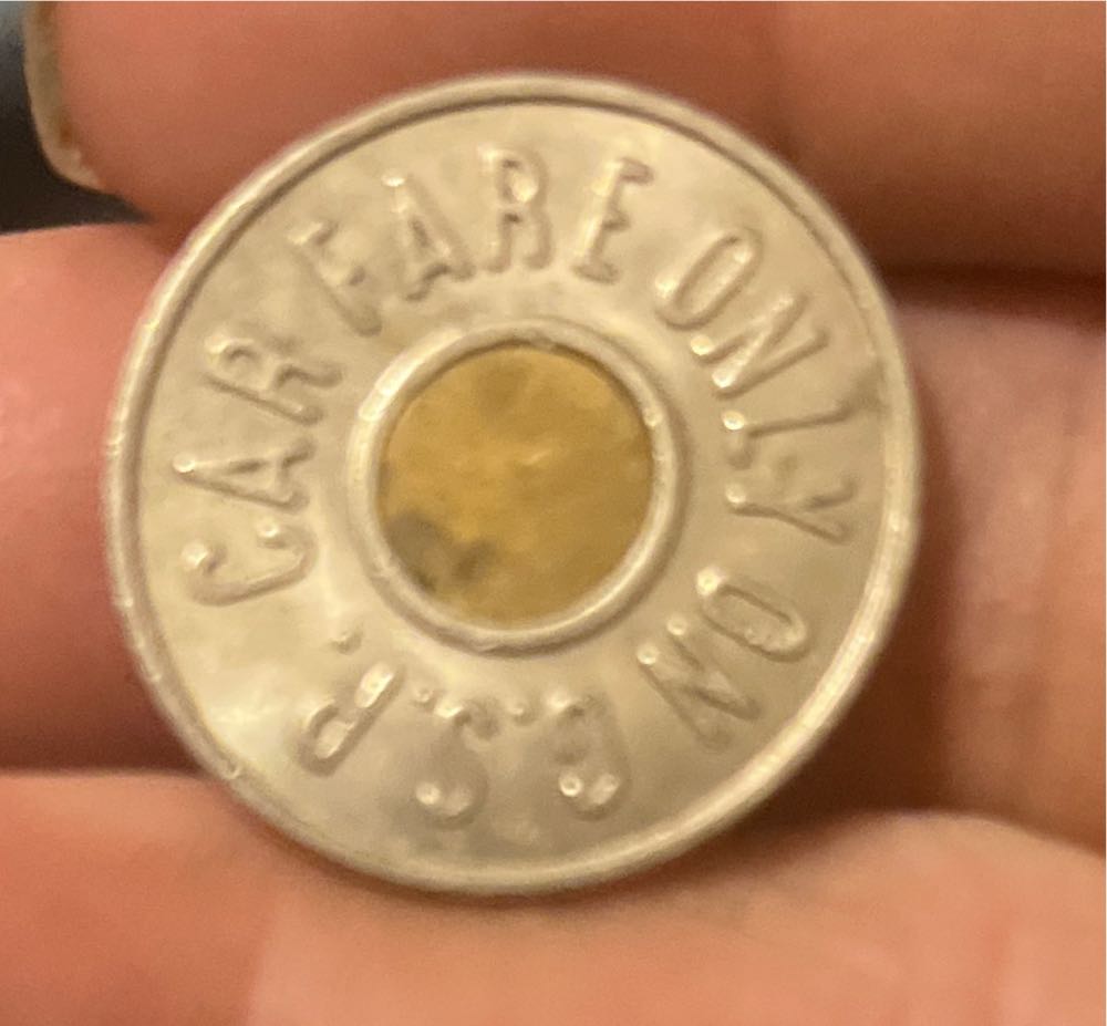Garden State Parkway Car Fare Only On C.S.P. Token  coin collectible - Main Image 2