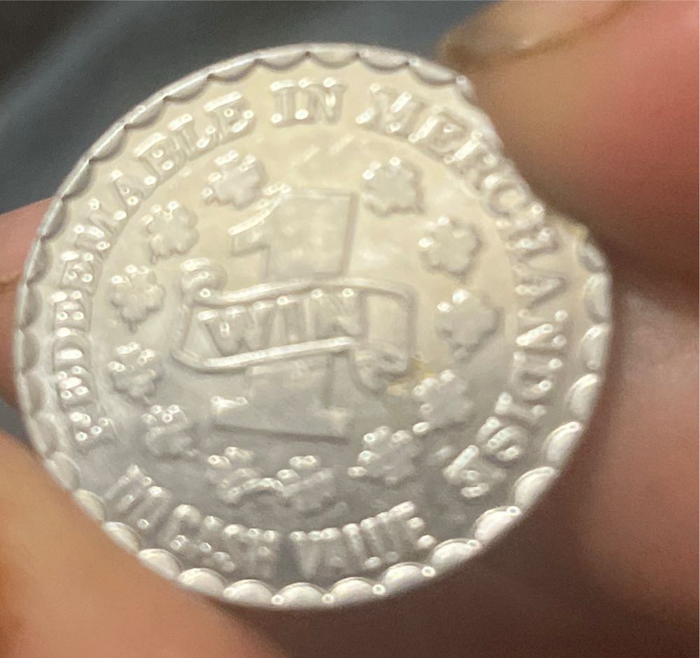 Mariners Arcade Wildwood, New Jersey $1 Win Token  coin collectible - Main Image 2