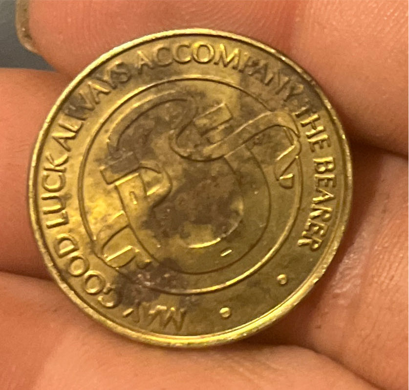 May Good Luck Always Accompany The Bearer Token  coin collectible - Main Image 2