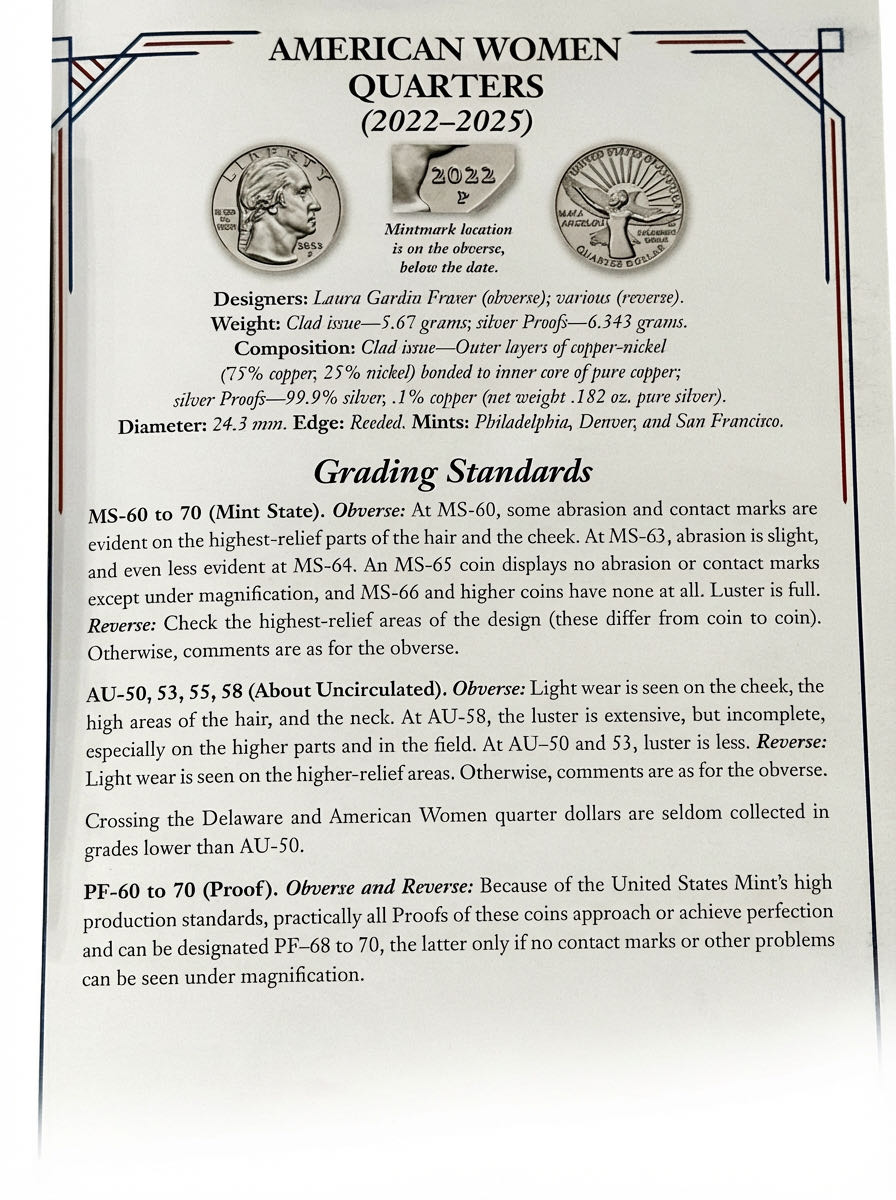 Quarter American Women Book  coin collectible - Main Image 2