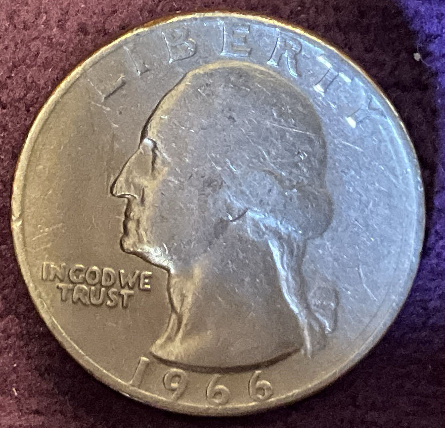 Quarter Washington 1966 21  coin collectible - Main Image 3
