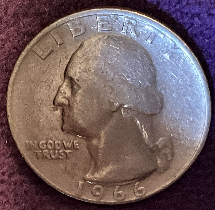 Quarter Washington 1966 22  coin collectible - Main Image 3