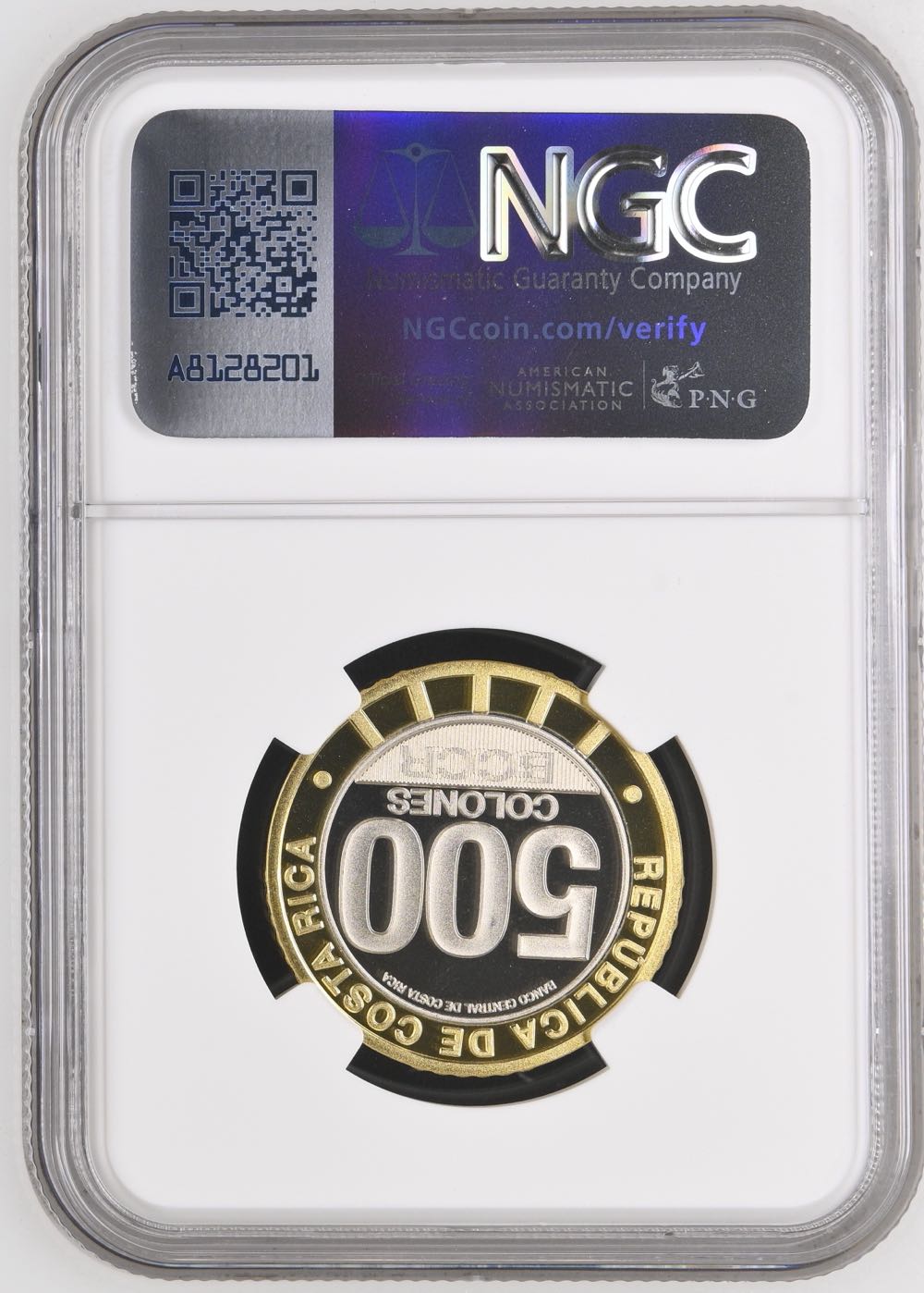 2023 Costa Rica 500C Republic 175th Anniv. Colorized  coin collectible - Main Image 2