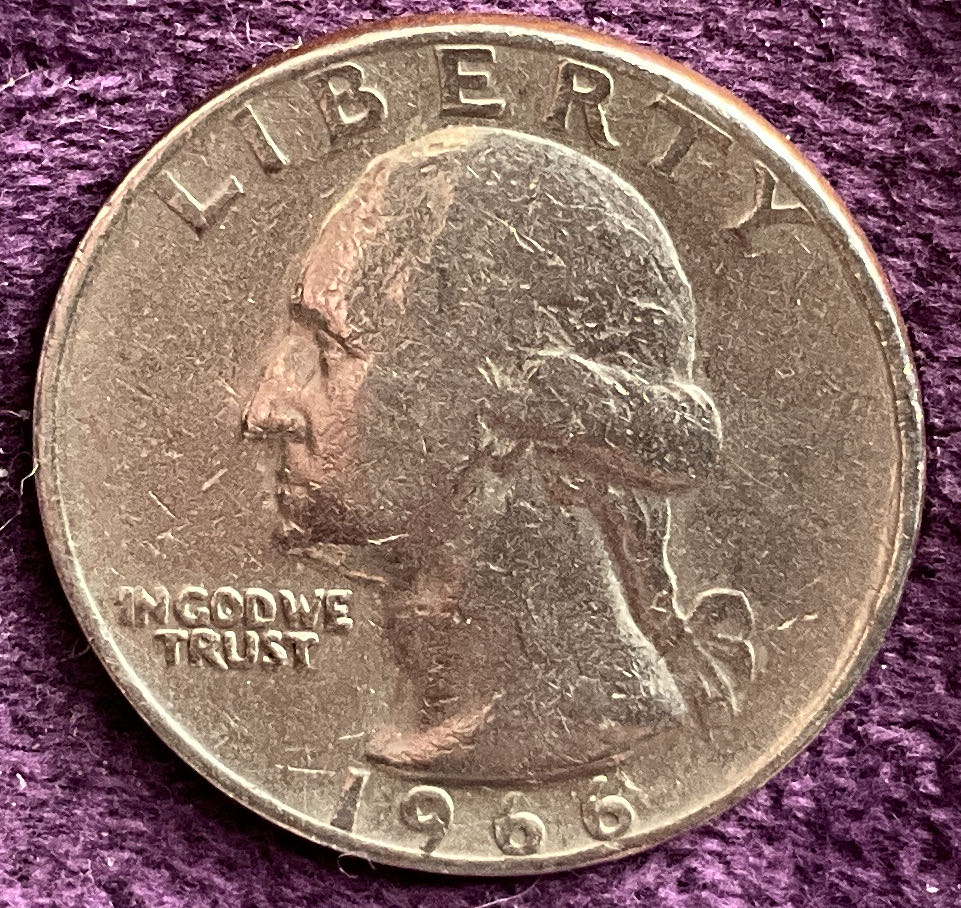 Quarter Washington 1966 27  coin collectible - Main Image 3