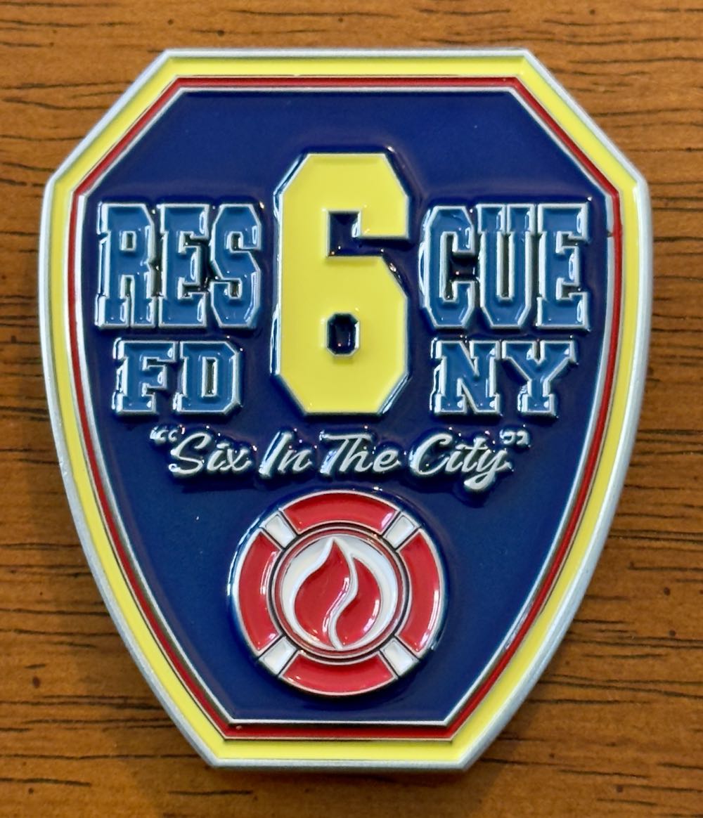 FDNY Rescue 6  coin collectible - Main Image 2