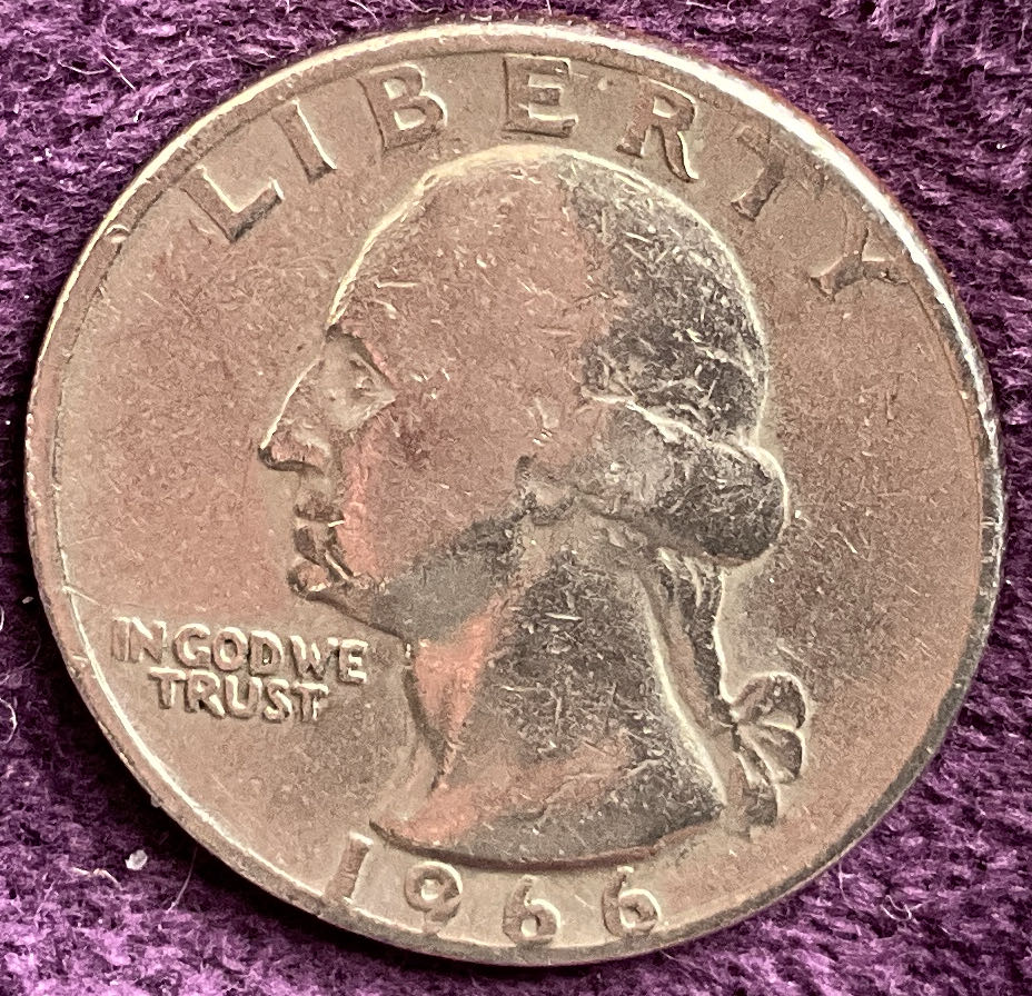 Quarter Washington 1966 28  coin collectible - Main Image 3