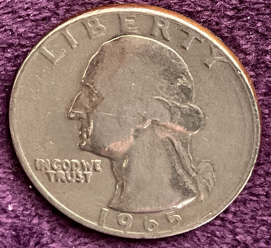 Quarter Washington 1965 67  coin collectible - Main Image 3
