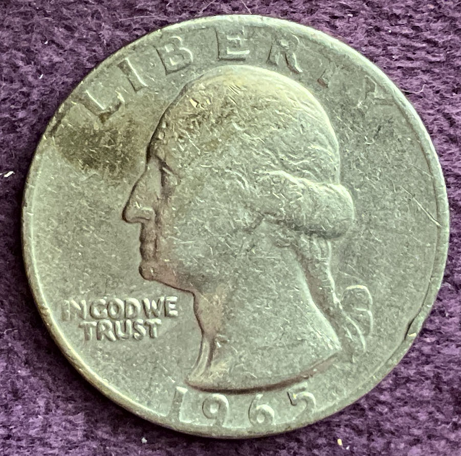 Quarter Washington 1965 68  coin collectible - Main Image 3