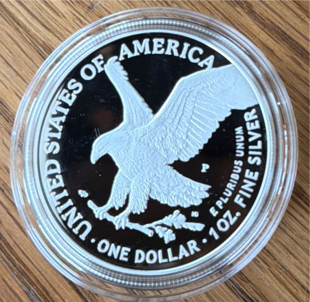 2025 W American Silver Eagle One Ounce Silver Proof 250th Anniversary United States Marine Corps  coin collectible [Barcode 704786671354] - Main Image 3