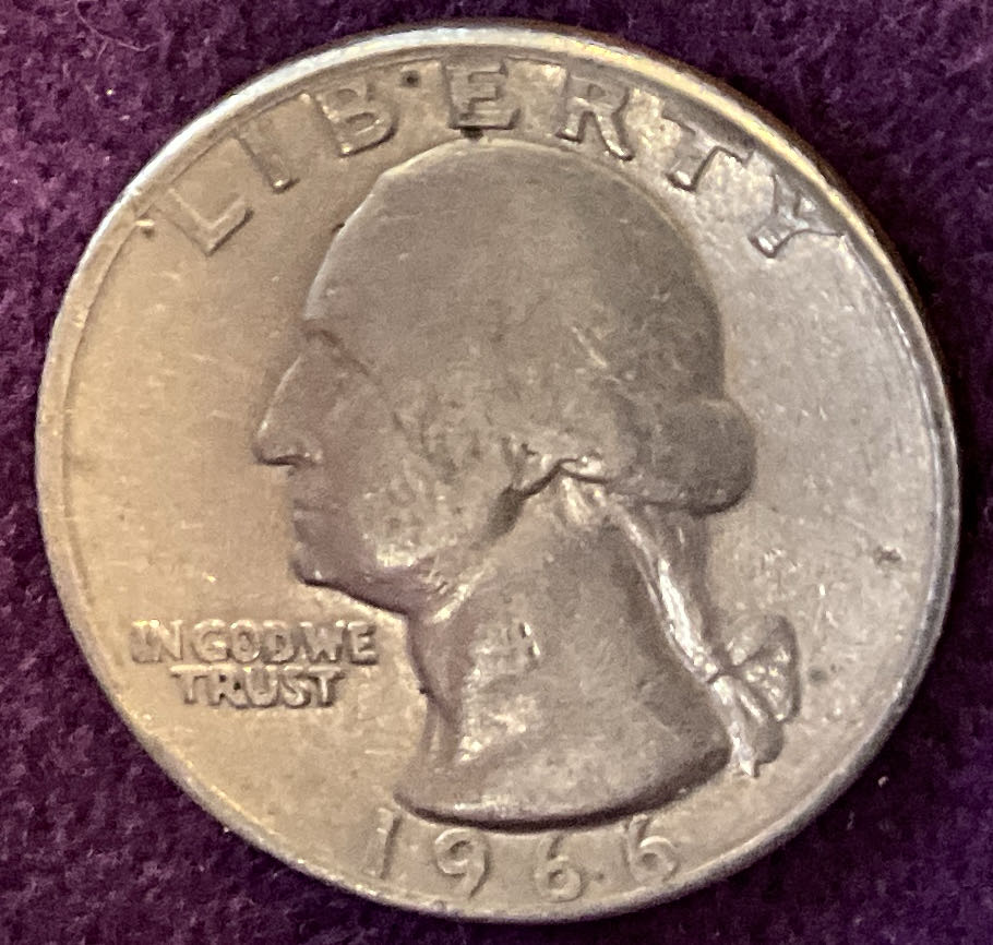 Quarter Washington 1966 32  coin collectible - Main Image 3