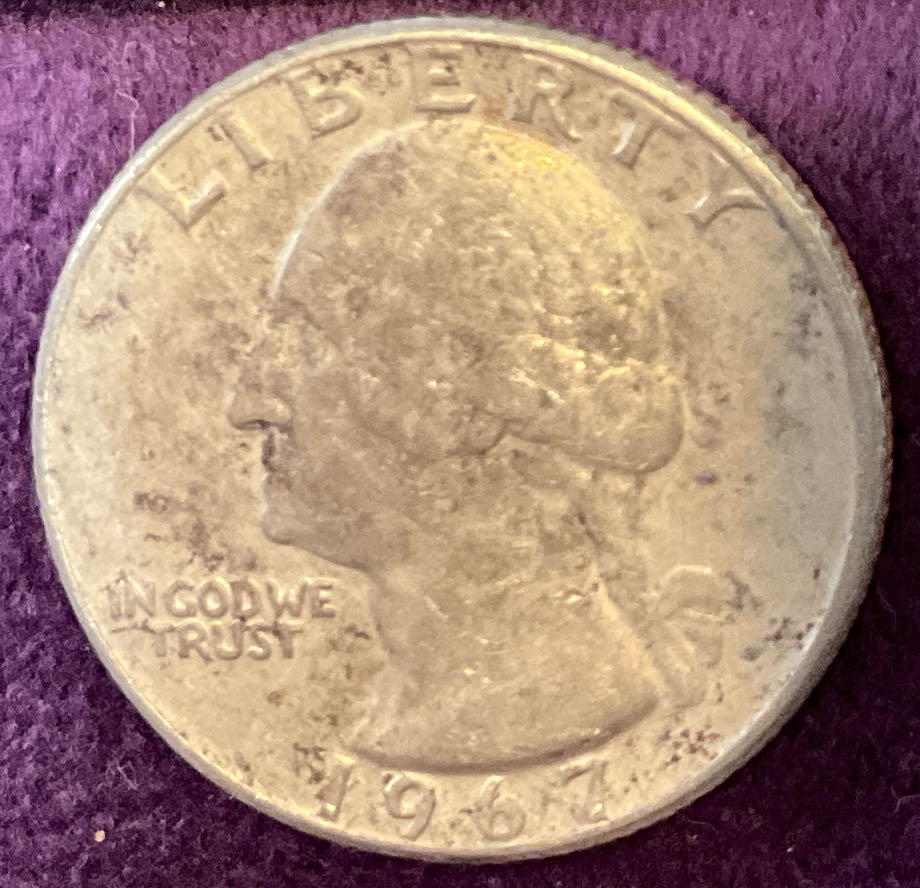 Quarter Washington 1967  coin collectible - Main Image 3