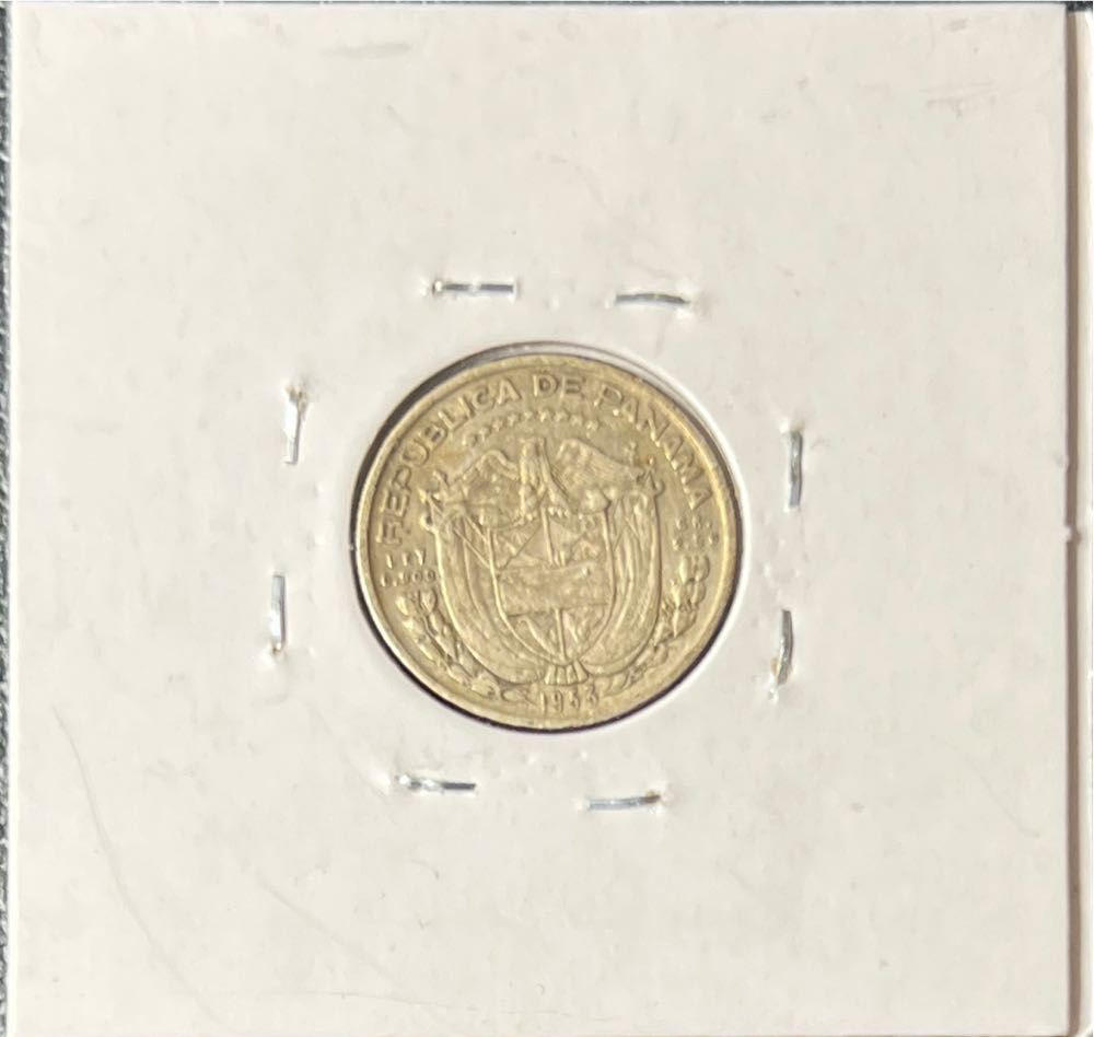 1953 Panama 1/10 Balboa  coin collectible - Main Image 2