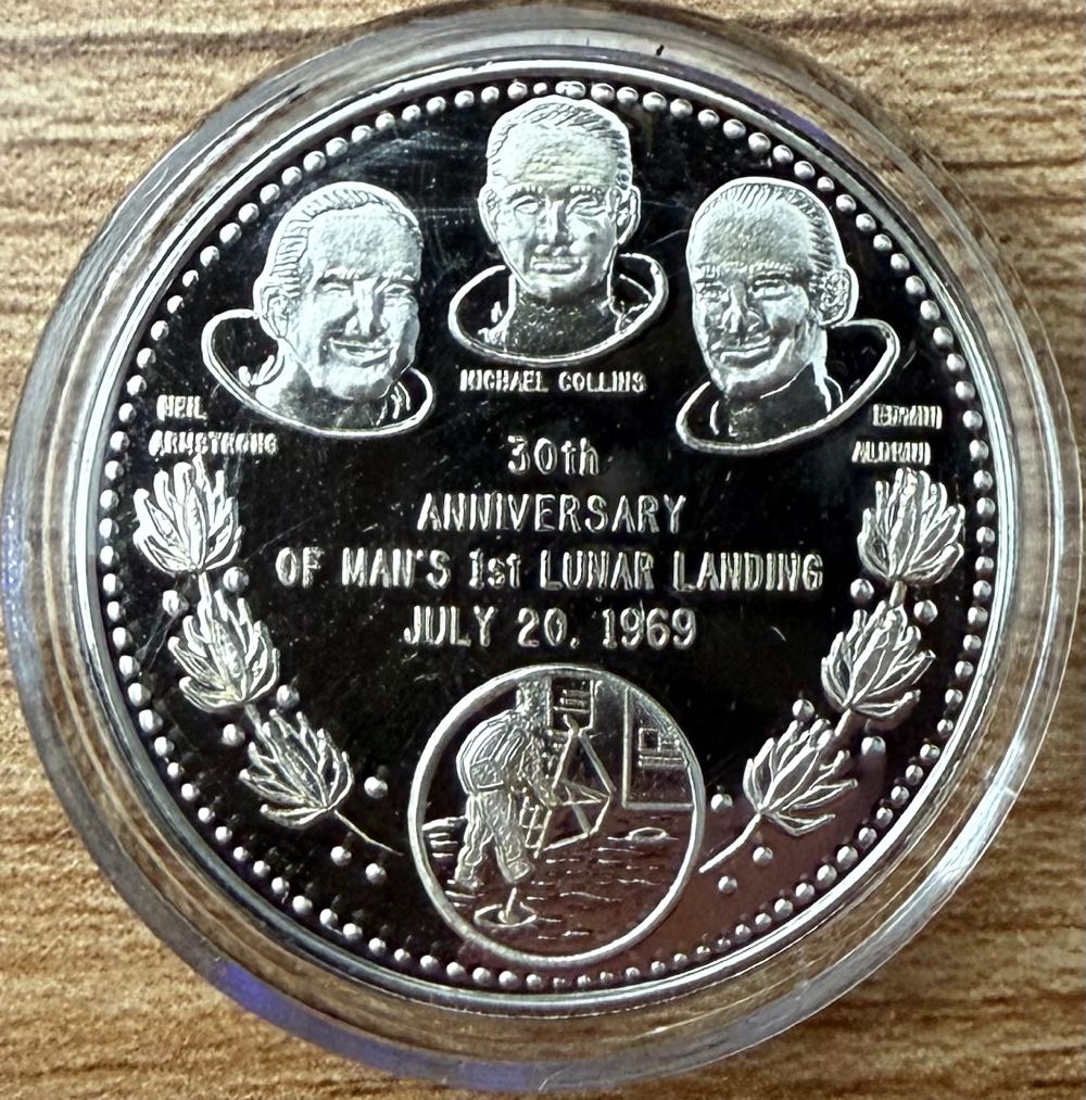 Apollo 11 30th Anniversary  coin collectible - Main Image 3