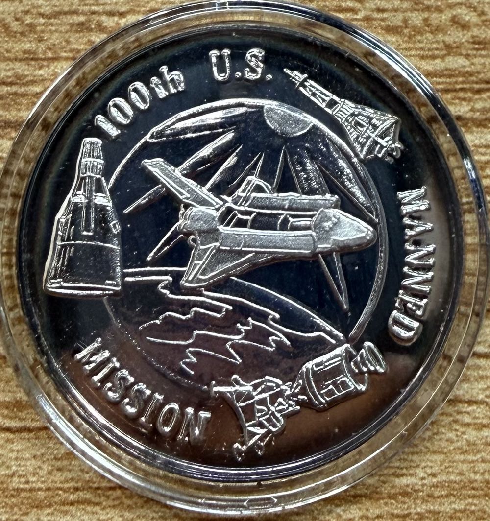 100th U.S. Manned Mission   coin collectible - Main Image 2