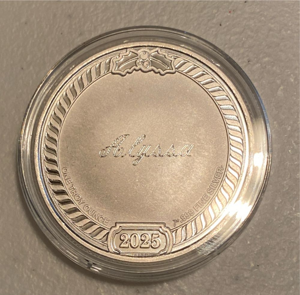 Alyssa Christmas Coins -2025 Happy Holidays  coin collectible - Main Image 2