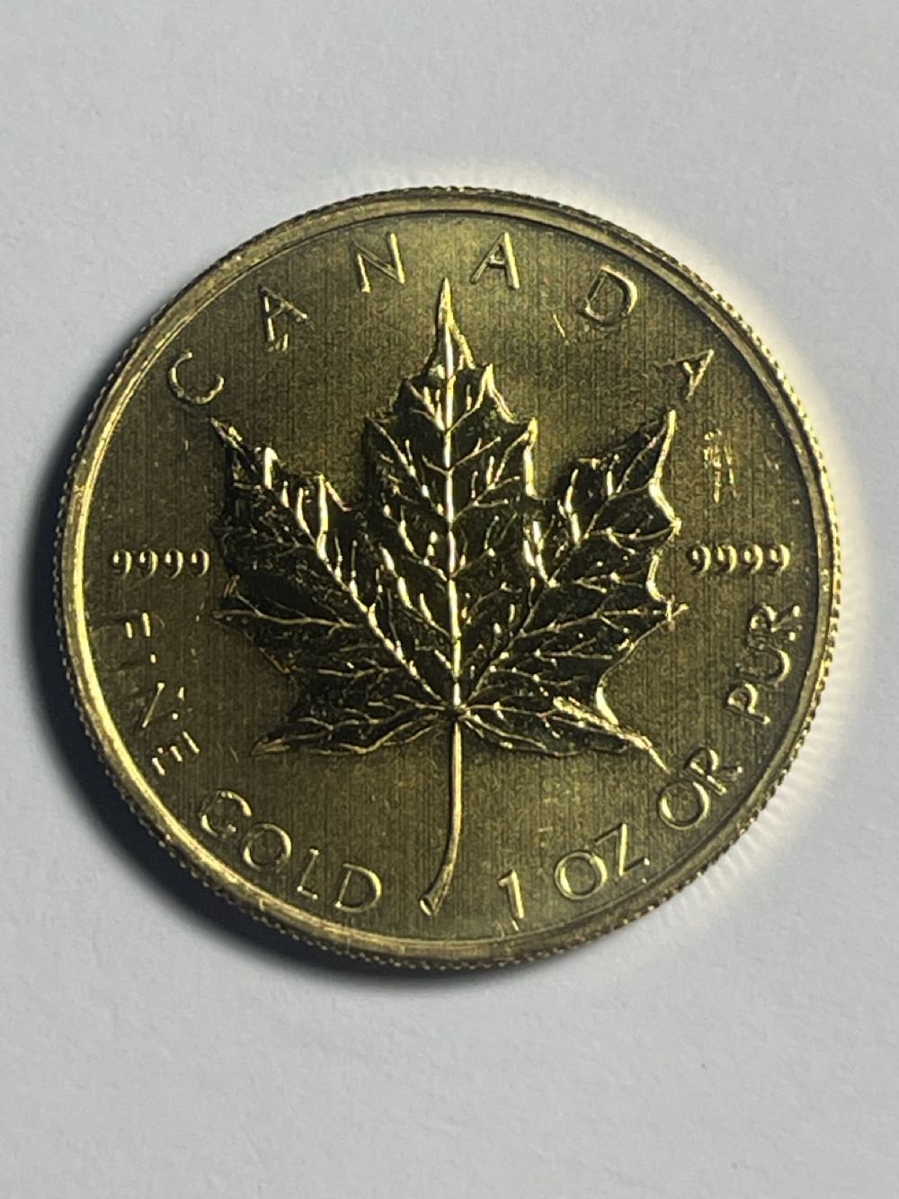 Canadian Maple Gold Coin 24KT 999.9% Gold 1 OZ  coin collectible - Main Image 2