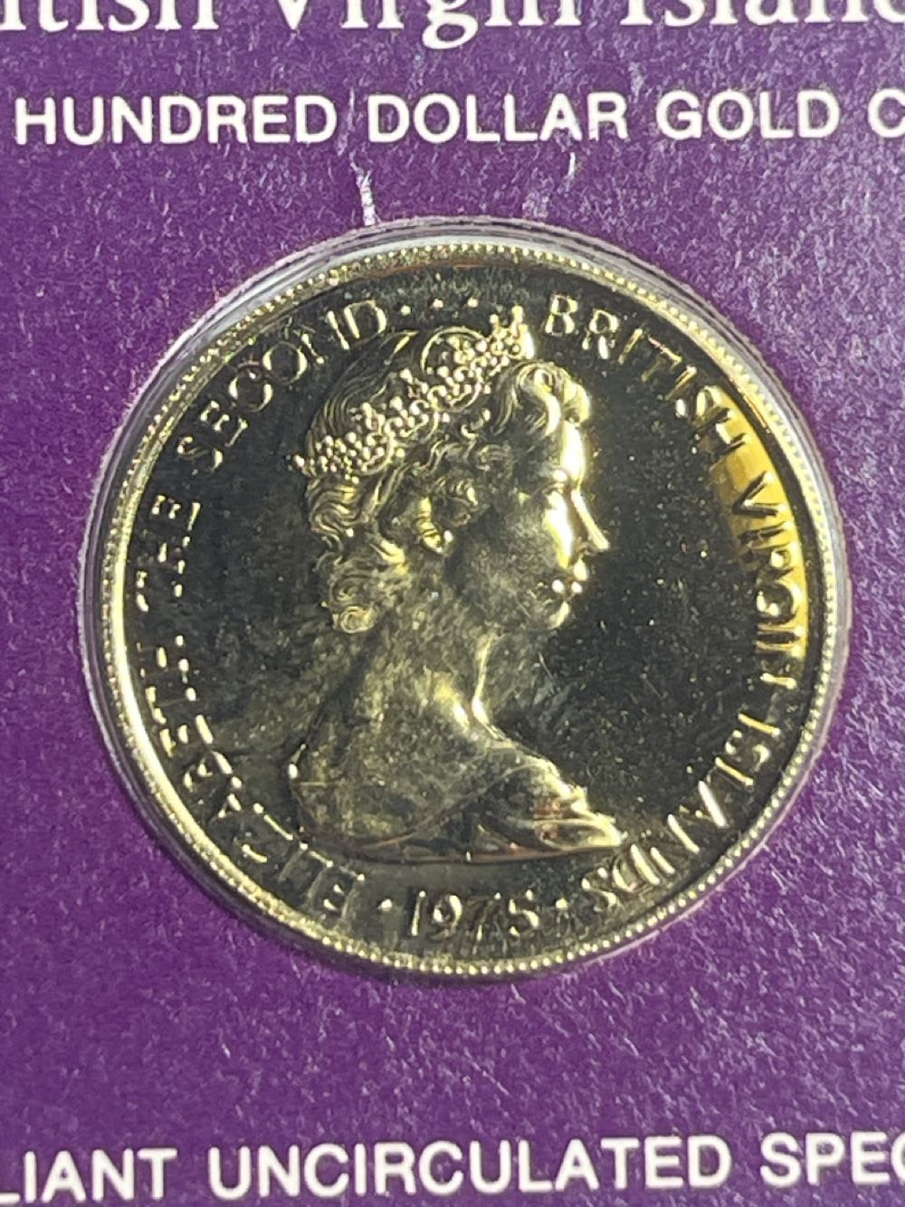 British Virgin Island Coin 21.6Kt 7.1 G 90% Gold  coin collectible - Main Image 2