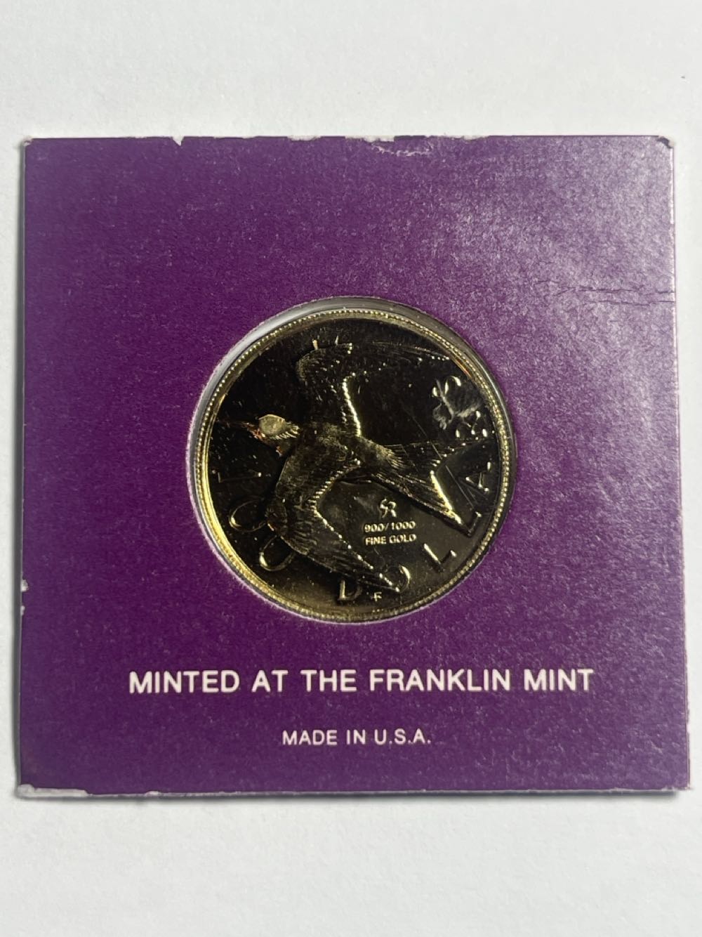 British Virgin Island Coin 21.6Kt 7.1 G 90% Gold  coin collectible - Main Image 3