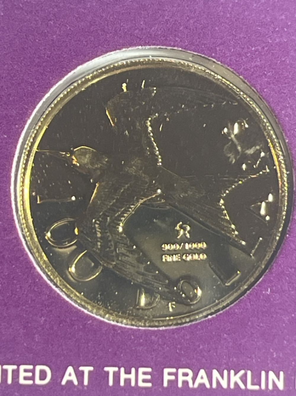 British Virgin Island Coin 21.6Kt 7.1 G 90% Gold  coin collectible - Main Image 4