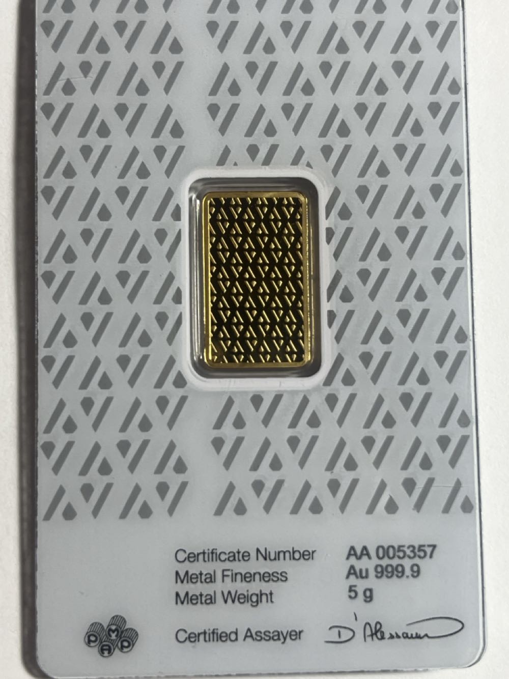 5 Gram Acre Bar 24K 999.9% Gold  coin collectible - Main Image 2