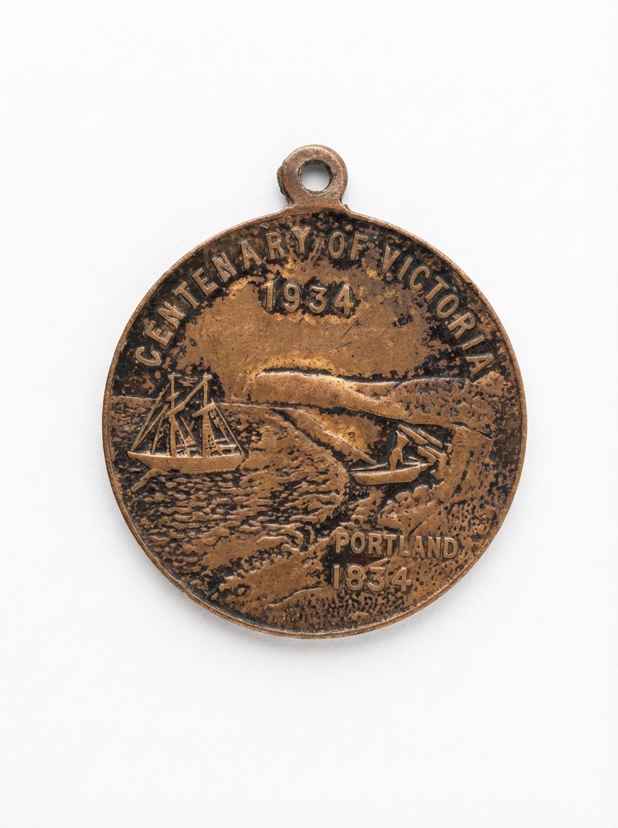 Centenary of Victoria / Centenary of Melbourne Medal  coin collectible - Main Image 2