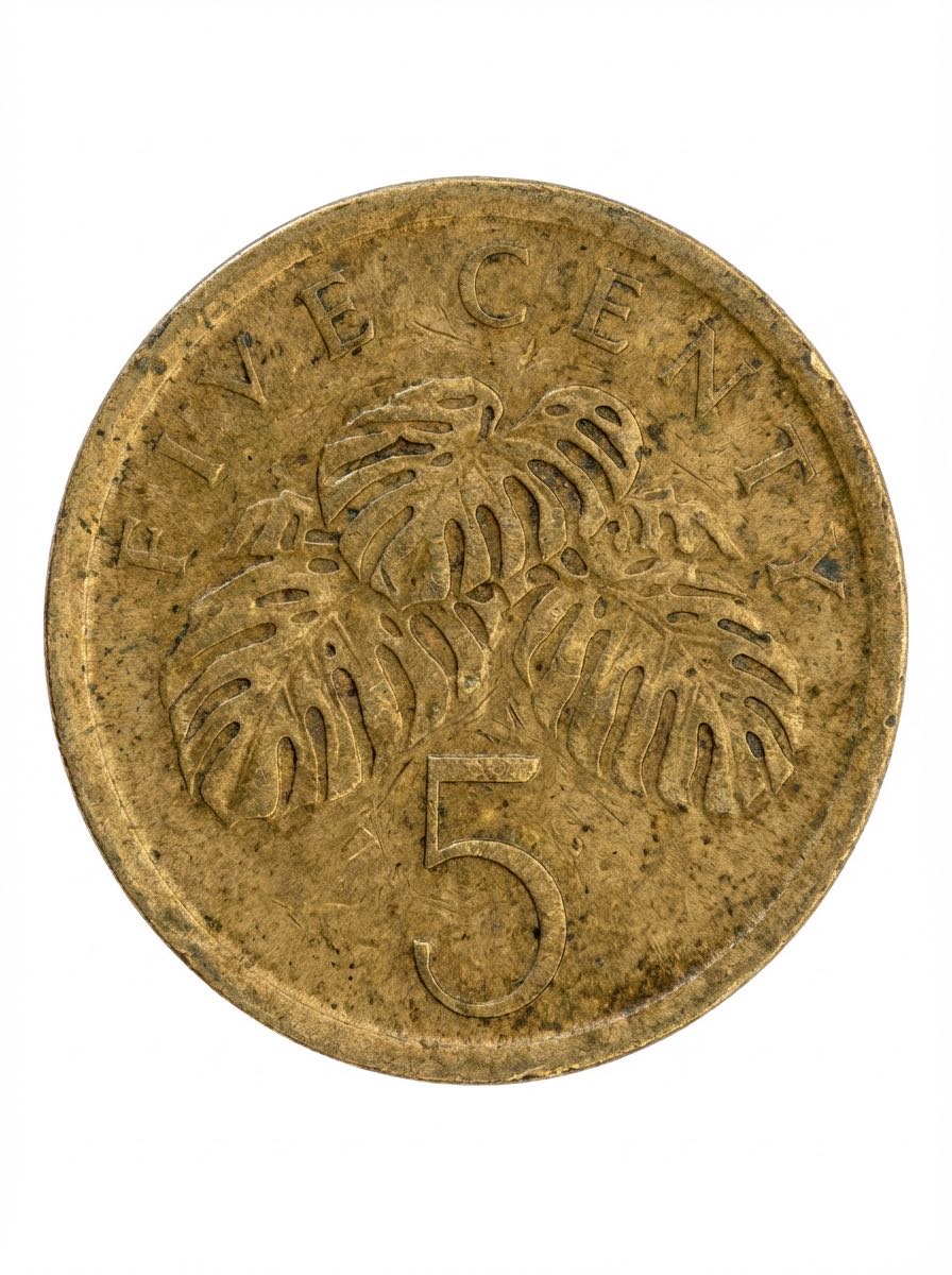 5 Cents (Fruit Salad Plant / Monstera deliciosa)  coin collectible - Main Image 2
