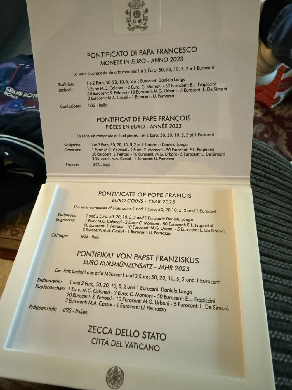 Pope Francis 2023 Coin Collection  coin collectible - Main Image 2