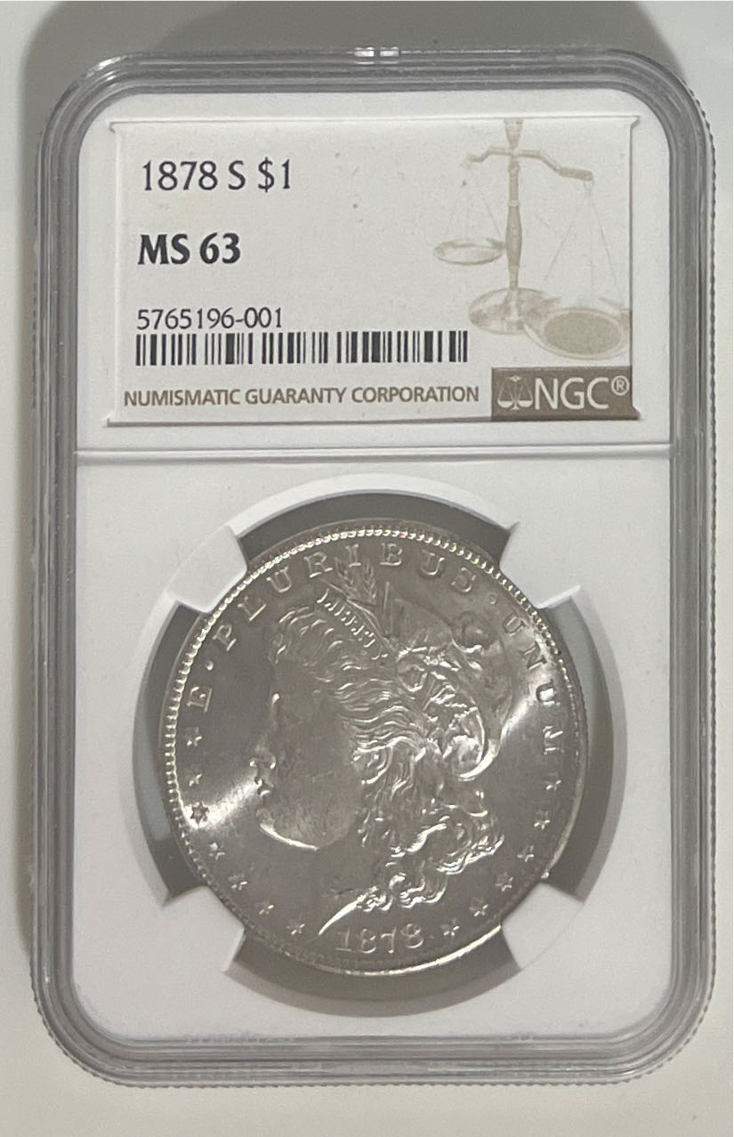 Morgan Dollar 1878-S Silver  coin collectible - Main Image 2