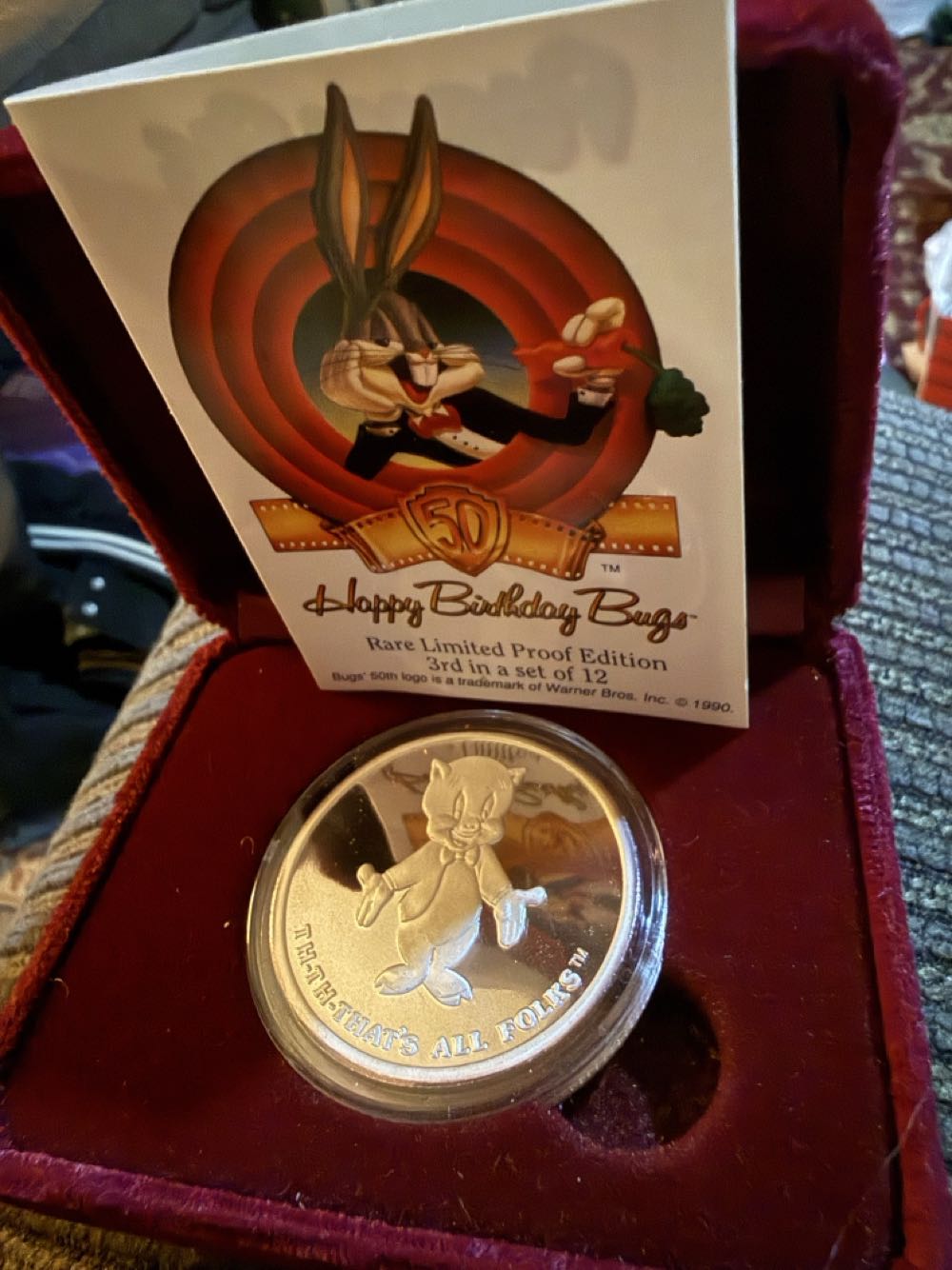 Porky Pig 1 oz Silver Coin  coin collectible - Main Image 2