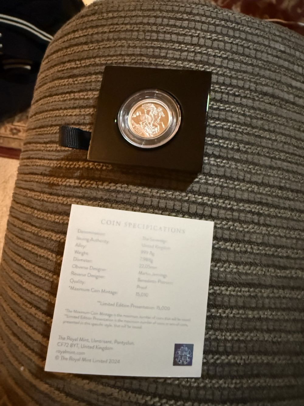 Silver Sovereign Proof  coin collectible - Main Image 2