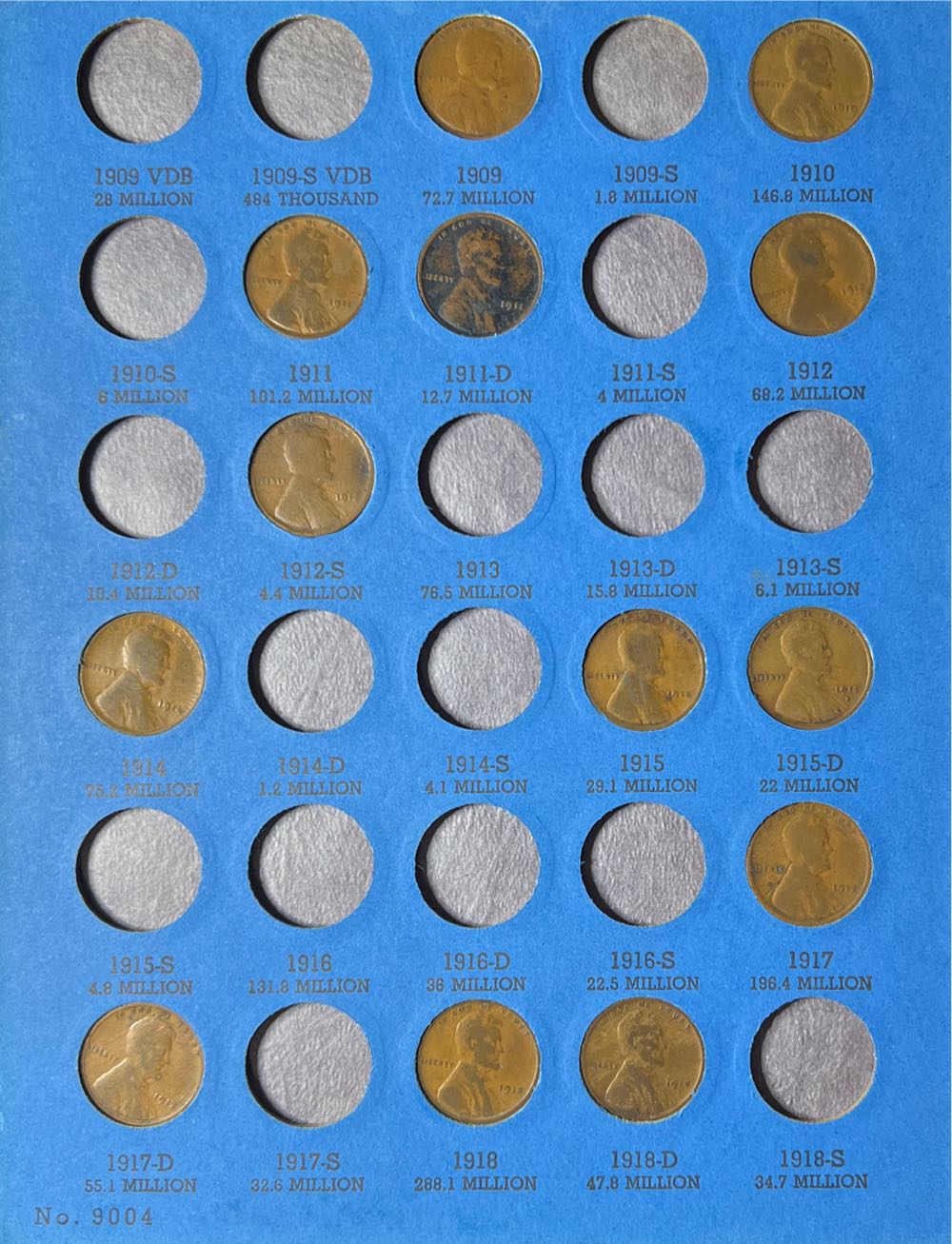 Lincoln Cent Collection 1909 to 1940 Number One  coin collectible - Main Image 2