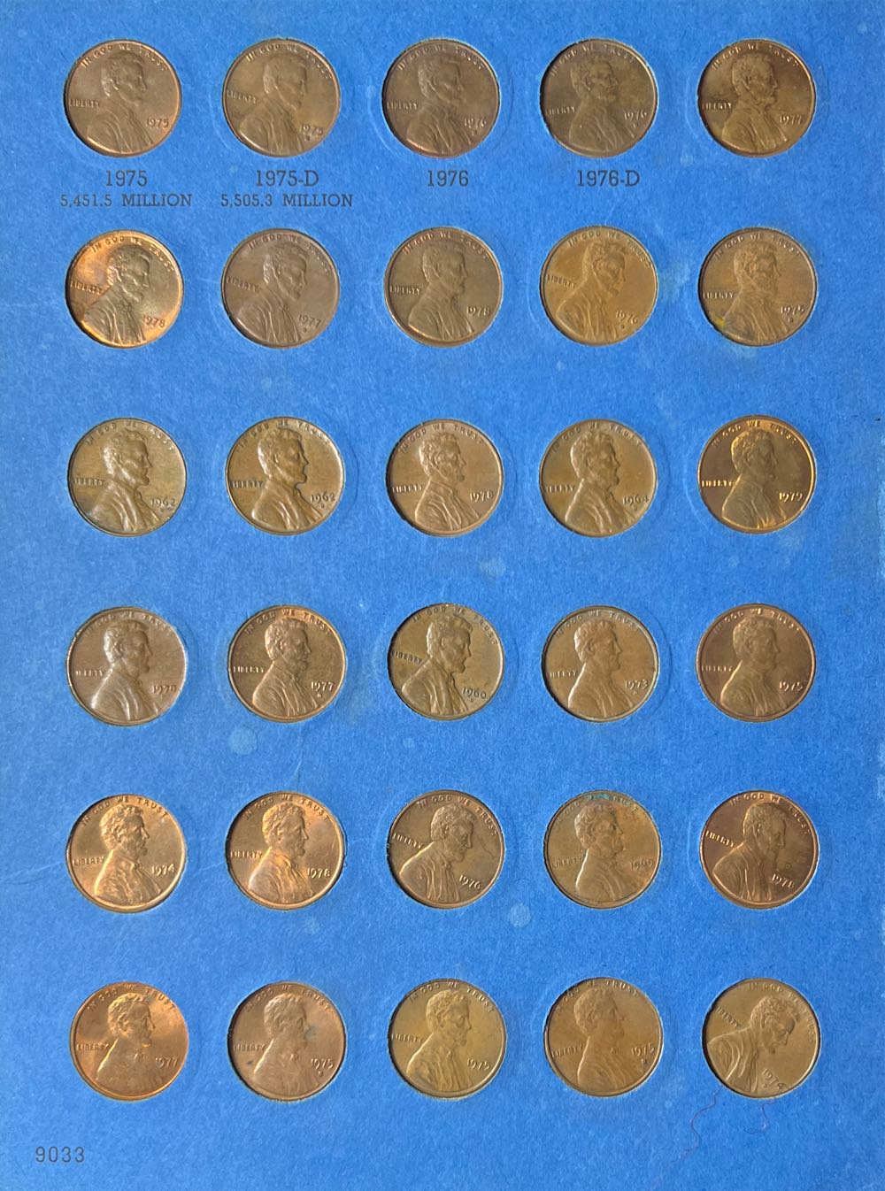 Lincoln Cent Collection Starting 1975 Number Three  coin collectible - Main Image 2