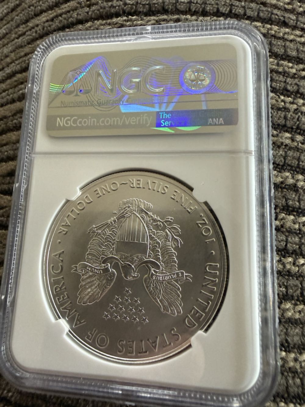 2019 Walking Liberty Eagle $1 Silver  coin collectible [Barcode 71224069004962318451] - Main Image 2